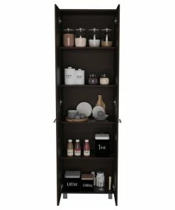 HomeRoots Thea Black Pantry Cabinet 13 HomeRoots Thea Black Pantry Cabinet -Coast2Coast shop eba196df026c350d 2529 w800 h800 b1 p0