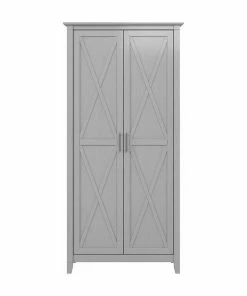 Bush Business Furniture Key West Kitchen Pantry Cabinet In Cape Cod Gray - Engineered Wood -Coast2Coast shop ede1568000fa4950 8747 w800 h800 b1 p0