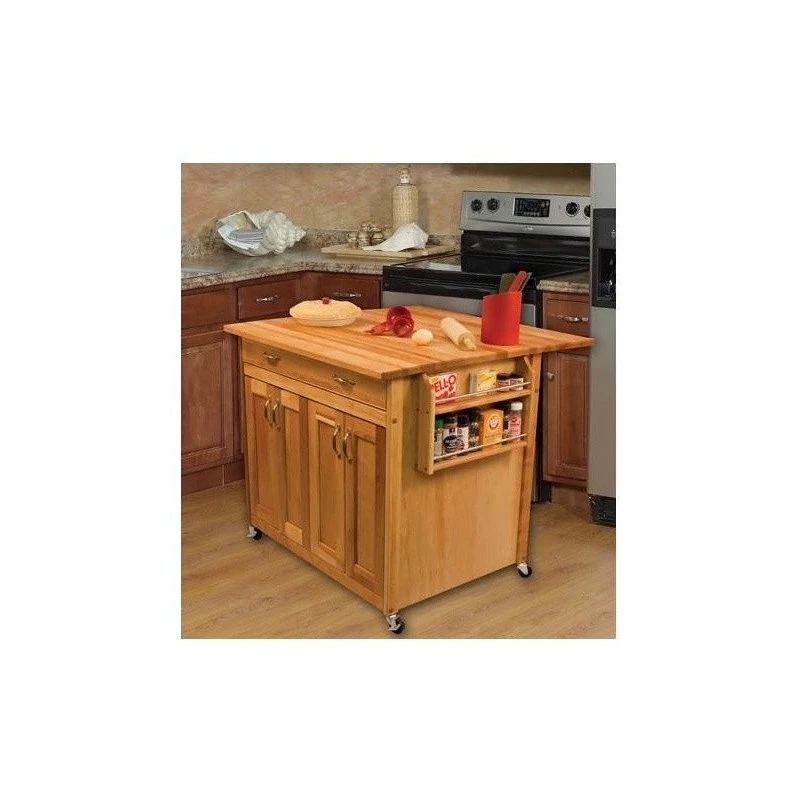 Catskill Craftsmen Deep Island With Flat Panel Doors And Drop Leaf 4 Catskill Craftsmen Deep Island With Flat Panel Doors And Drop Leaf - Image 2