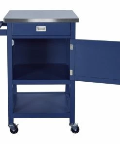 Linon Home Decor Products Linon Sydney Wood Kitchen Apartment Cart In Blue 8 Linon Home Decor Products Linon Sydney Wood Kitchen Apartment Cart In Blue -Coast2Coast shop f01177670c1296af 2266 w800 h800 b1 p0