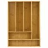 Heim Concept Organic Bamboo 6-Slot Organizer, Utensils Utility Storage -Coast2Coast shop f0f17c390d8bea24 0551 w800 h800 b1 p0