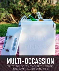 Permasteel, Inc Permasteel 14 Quart Portable Picnic Cooler, White -Coast2Coast shop f181b7300102c595 0009 w800 h800 b0 p0