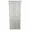 Eagle Furniture Coastal Kitchen Pantry, Bright White