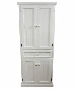 Eagle Furniture Coastal Kitchen Pantry, Bright White