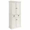Crosley Seaside Kitchen Pantry, Distressed White Finish -Coast2Coast shop f3b1e25909d52887 3251 w800 h800 b1 p0