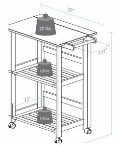Casual Home Trek Folding Kitchen Cart -Coast2Coast shop f4113e6c0ccb53d4 5010 w800 h800 b1 p0
