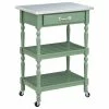 Boraam Industries, Inc. Carolina Kitchen Cart With Stainless Steel Top -Coast2Coast shop f64162730345a27a 2267 w800 h800 b1 p0