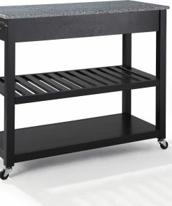 Crosley Solid Granite Top Kitchen Cart/Island, Optional Stool Storage, Black 11 Crosley Solid Granite Top Kitchen Cart/Island, Optional Stool Storage, Black -Coast2Coast shop f691356c06463d62 0155 w800 h800 b0 p0