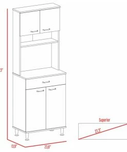 FM FURNITURE Bay Area Pantry, White -Coast2Coast shop f6e1620403515874 1831 w800 h800 b1 p0