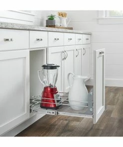 Rev-A-Shelf Single Tier Bottom Mount Pull Out Steel Wire Organizer, 11.75" -Coast2Coast shop f74104c6025857cb 8038 w800 h800 b0 p0
