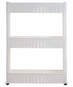 Chef Buddy Mobile Shelving Unit Organizer With 3 Large Storage Baskets By Everyday Home