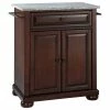 Crosley Alexandria Gray Granite Top Portable Kitchen Island In Mahogany -Coast2Coast shop f921a552083c8eb5 8177 w800 h800 b1 p0