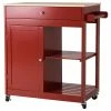 Glitzhome 34.25''H Wooden Basic Kitchen Island, 1 Drawer And 1 Door And 2 Tier, Red 1 Glitzhome 34.25''H Wooden Basic Kitchen Island, 1 Drawer And 1 Door And 2 Tier, Red -Coast2Coast shop f95150ba00d6b9bc 2900 w800 h800 b1 p0