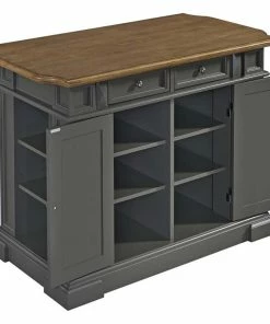 Homestyles Americana Wood Kitchen Island In Gray -Coast2Coast shop fa1188120f2e32d6 9187 w800 h800 b1 p0