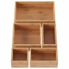 Lavish Home 5 Compartment Bamboo Modular Tray Drawer Divider -Coast2Coast shop fb3196060cbf3a2f 9074 w800 h800 b1 p0
