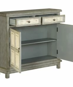 Coast To Coast Imports, LLC Coast To Coast Two Drawer Two Door Cupboard With Homestead Grey Finish 13711 -Coast2Coast shop fc61b31b0da3f802 8880 w800 h800 b1 p0