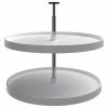 Rev-A-Shelf Polymer Full-Circle 2-Shelf Lazy Susans For Base Cabinets, White, 28"W -Coast2Coast shop fcc16fc502585938 8003 w800 h800 b1 p0