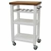 Steve Silver Belden Kitchen Cart, White