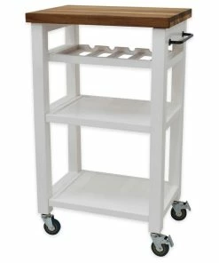 Steve Silver Belden Kitchen Cart, White