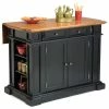 Homestyles Americana Wood Kitchen Island In Black -Coast2Coast shop home design 16