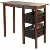 Winsome Wood Egan Breakfast Table With 2 Side Shelves 2 Winsome Wood Egan Breakfast Table With 2 Side Shelves -Coast2Coast shop home design 24