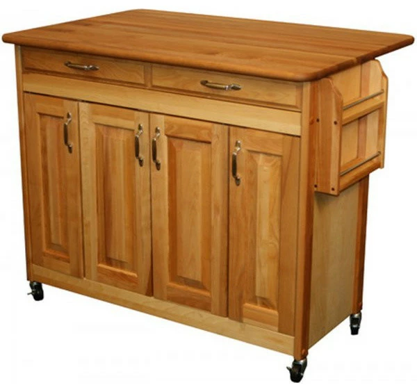Catskill Craftsmen 44 Inch Butcher Block Drop Leaf Kitchen Island 3 Catskill Craftsmen 44 Inch Butcher Block Drop Leaf Kitchen Island