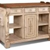 Crafters And Weavers Landon Venetian Kitchen Island - Antique White -Coast2Coast shop home design 29