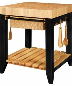 Powell Furniture Powell Color Story Black Butcher Block Kitchen Island 502-416