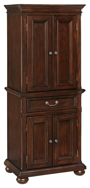 Homestyles Colonial Classic Wood Pantry In Brown 3 Homestyles Colonial Classic Wood Pantry In Brown