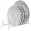 Home Basics White Vinyl Coated Steel Plate Rack 1 Home Basics White Vinyl Coated Steel Plate Rack -Coast2Coast shop home design 73